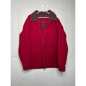 E Land Kids Red Barn Chore Coat Full Zip Size 12